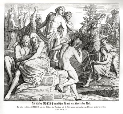 Multiplicación del hombre, Génesis de Julius Schnorr von Carolsfeld