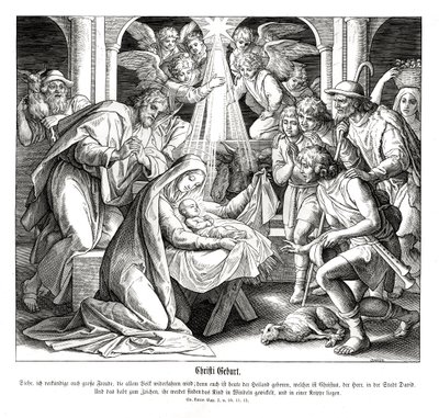Natividad, Evangelio de Lucas de Julius Schnorr von Carolsfeld