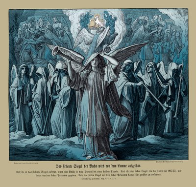 Apertura del séptimo sello por el Cordero, Apocalipsis de Julius Schnorr von Carolsfeld