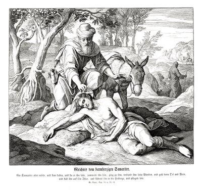 Parábola del buen samaritano, Evangelio de Lucas de Julius Schnorr von Carolsfeld