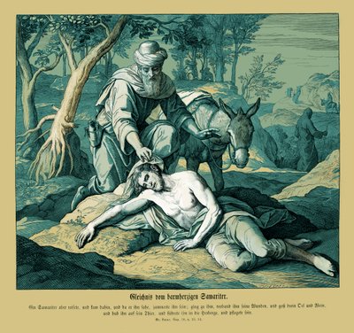 Parábola del buen samaritano, Evangelio de Lucas de Julius Schnorr von Carolsfeld