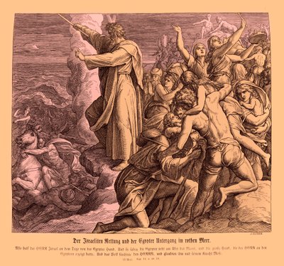 Partición del Mar Rojo, Éxodo de Julius Schnorr von Carolsfeld