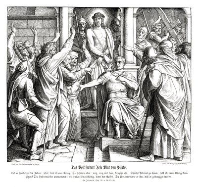 Poncio Pilato, Evangelio de Juan de Julius Schnorr von Carolsfeld