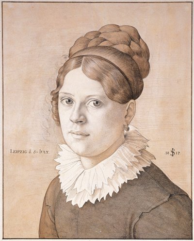 Retrato de Henriette Schnorr von Carolsfeld de Julius Schnorr von Carolsfeld
