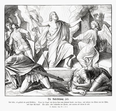 Resurrección de Jesús, Evangelio de Mateo de Julius Schnorr von Carolsfeld