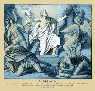 Resurrección de Jesús, Evangelio de Mateo de Julius Schnorr von Carolsfeld