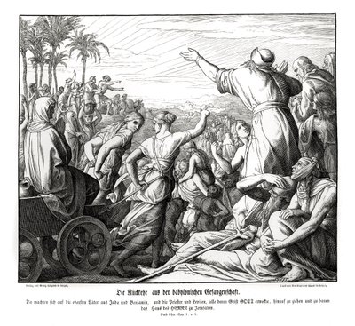 Regreso de Babilonia, Esdras de Julius Schnorr von Carolsfeld