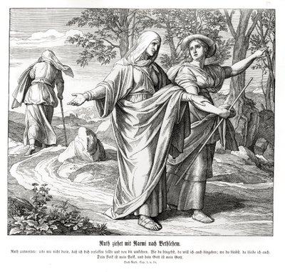 Rut va con Noemí a Belén, Rut de Julius Schnorr von Carolsfeld
