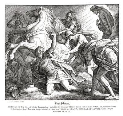Saulo en el camino a Damasco, Hechos de los Apóstoles de Julius Schnorr von Carolsfeld