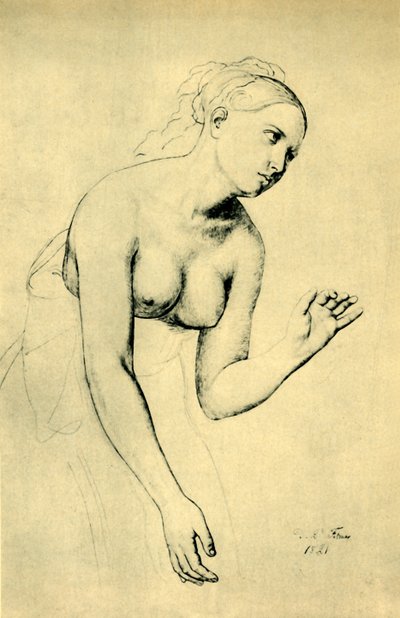 Mujer semidesnuda, 1821 de Julius Schnorr von Carolsfeld