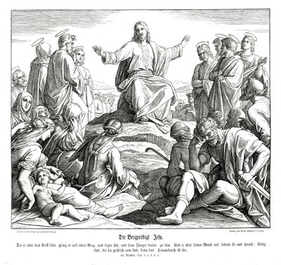 Sermón del Monte, Evangelio de Mateo de Julius Schnorr von Carolsfeld