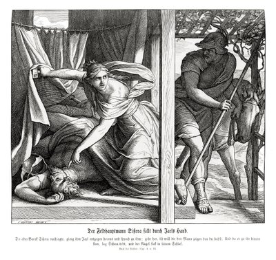 Sísara es asesinado por Jael, Jueces de Julius Schnorr von Carolsfeld