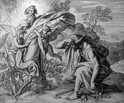 La zarza ardiente de Julius Schnorr von Carolsfeld