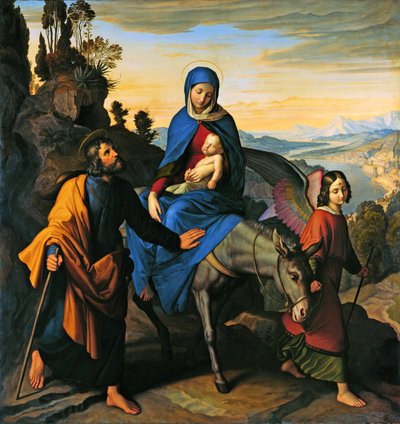 La huida a Egipto de Julius Schnorr von Carolsfeld