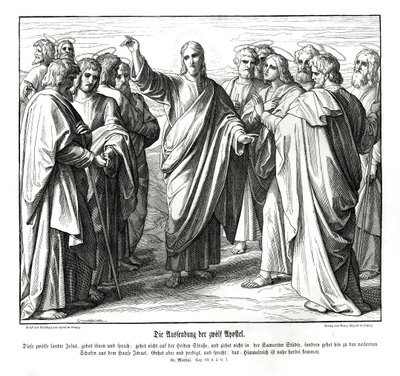 Los doce apóstoles, Evangelio de Mateo de Julius Schnorr von Carolsfeld