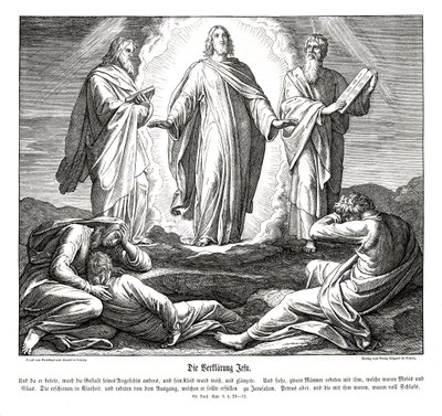 Transfiguración de Jesús, Evangelio de Lucas de Julius Schnorr von Carolsfeld