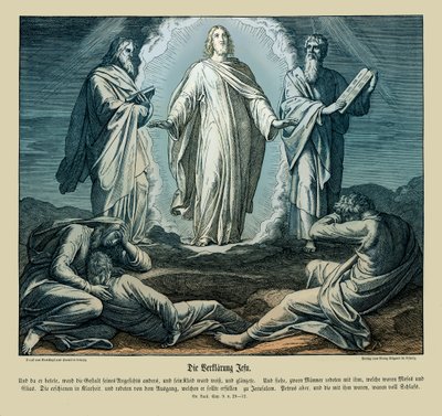 Transfiguración de Jesús, Evangelio de Lucas de Julius Schnorr von Carolsfeld