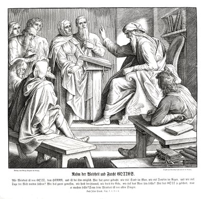 Sabiduría del Señor, Libro de Sirach de Julius Schnorr von Carolsfeld