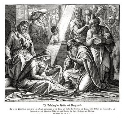 Los sabios, Evangelio de Mateo de Julius Schnorr von Carolsfeld