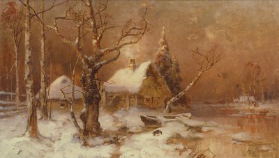 Paisaje de invierno de Julius Sergius von Klever