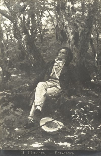 Beethoven en el bosque de Julius or Jules Schmidt