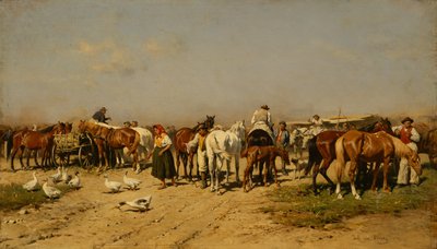 El mercado de Julius von Blaas