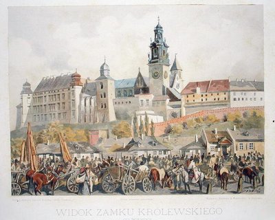 Vista del Castillo de Krolewskiego, Cracovia, de 