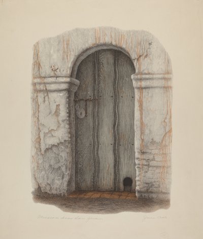 Puerta de la misión San Juan de June Dale