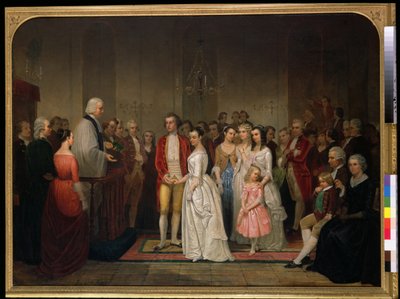 El matrimonio de Washington de Junius Brutus Stearns