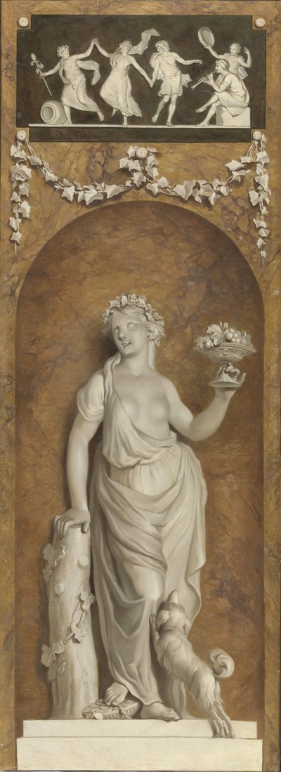 Pintura mural con bacante de Jurriaan Andriessen
