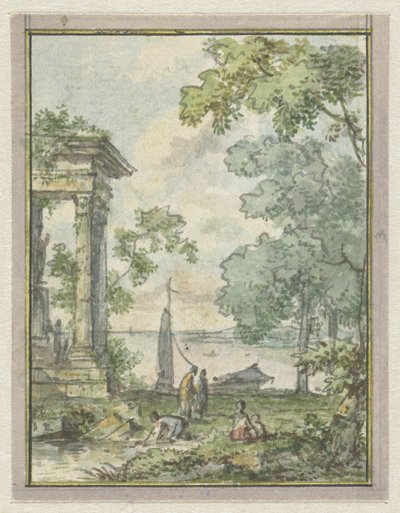 Paisaje con ruinas de templos de Jurriaan Andriessen