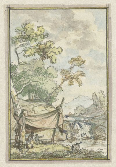 Paisaje con cascada de Jurriaan Andriessen