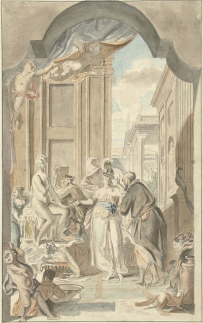 Palas Atenea en el estudio de Prometeo de Jurriaan Andriessen