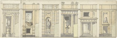Seis diseños para una pared decorativa de Jurriaan Andriessen