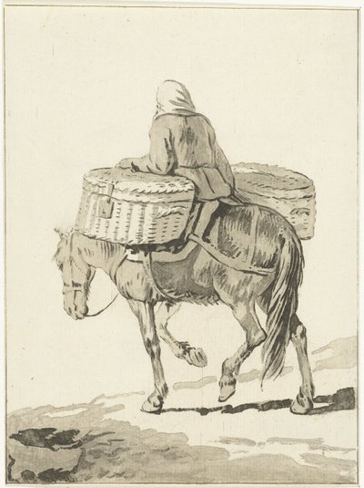 mujer a caballo de Jurriaan Cootwijck (attributed to)