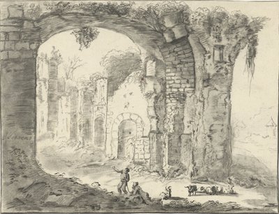 Paisaje con ruina de Jurriaan Cootwijck