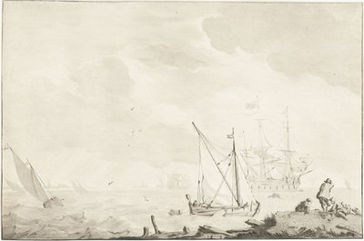 Buque de guerra en la playa de Jurriaan Cootwijck