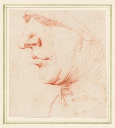 La cabeza de un hombre de perfil de Jusepe de (1591 1652) Ribera