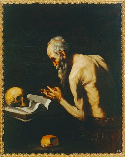 Copia según Ribera. San Pablo Ermitaño. 10014690 ... de Jusepe de (1591-1652) Ribera