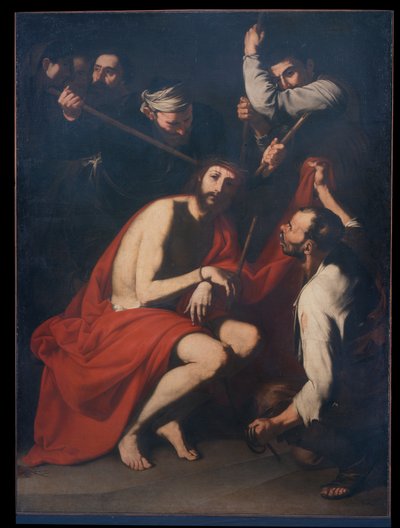 Cristo burlado y coronado de espinas, c.1638 de Jusepe de Ribera