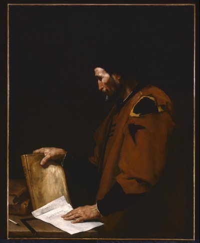 Aristóteles (óleo sobre lienzo) de Jusepe de Ribera