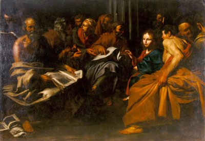  Jesús entre los doctores de Jusepe de Ribera