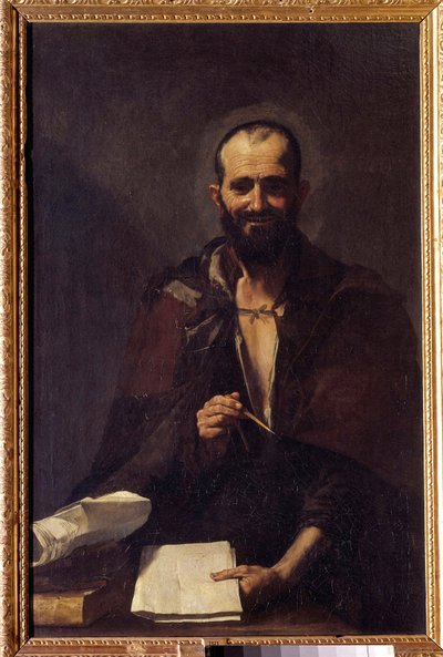 Representación de Arquímedes (ca. 287-212 a.C.) Pintura de Jusepe de Ribera llamado Lo Spagnoletto (ca. 1590-1652) siglo XVII de Jusepe de Ribera