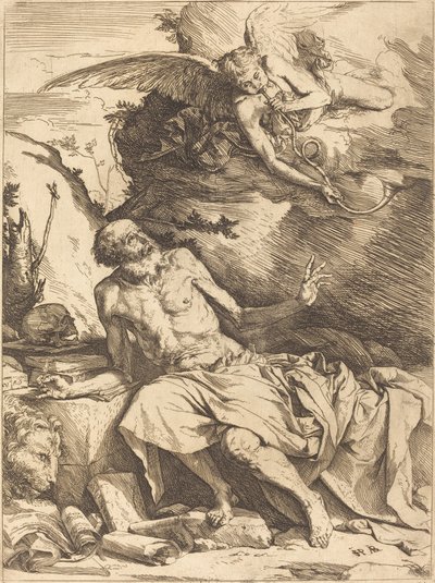 San Jerónimo escuchando la trompeta del Juicio Final de Jusepe de Ribera
