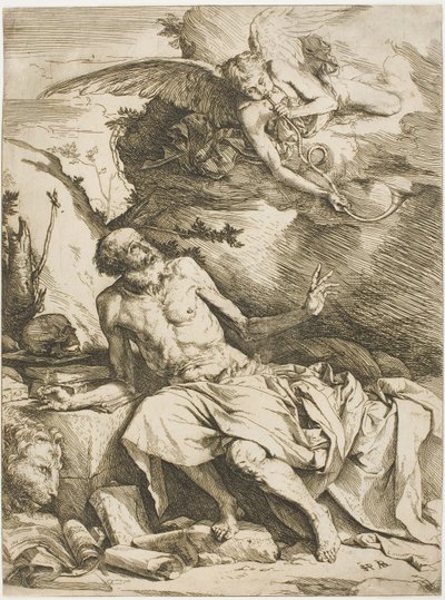 San Jerónimo Escuchando la Trompeta del Juicio Final de Jusepe de Ribera
