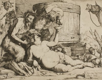 Silenus en la cuba de vino de Jusepe de Ribera