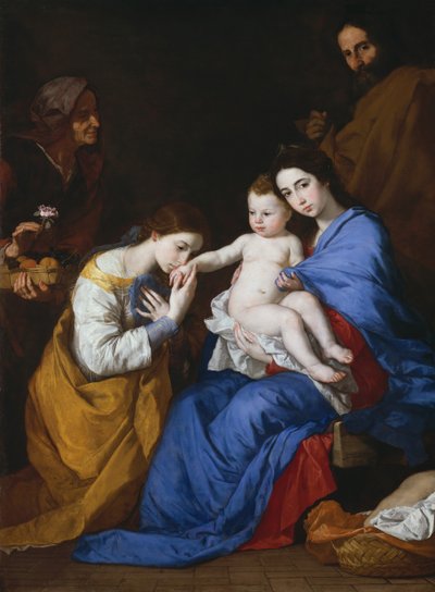 La Sagrada Familia con Santa Ana y Santa Catalina de Alejandría, 1648 de Jusepe de Ribera