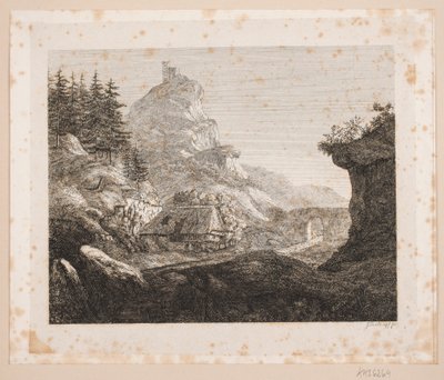 Región montañosa cerca del monasterio de Seefeld de Just Mathias Thiele