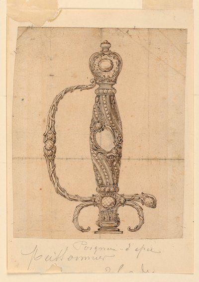 Diseño para una Empuñadura de Espada de Juste Aurèle Meissonnier