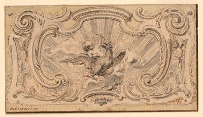 Diseño para un panel ornamental de Juste Aurèle Meissonnier